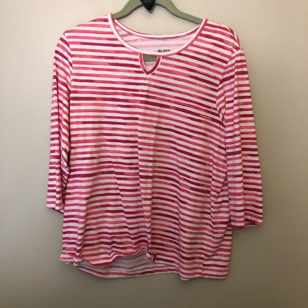 3/4 sleeve cotton/polyester top